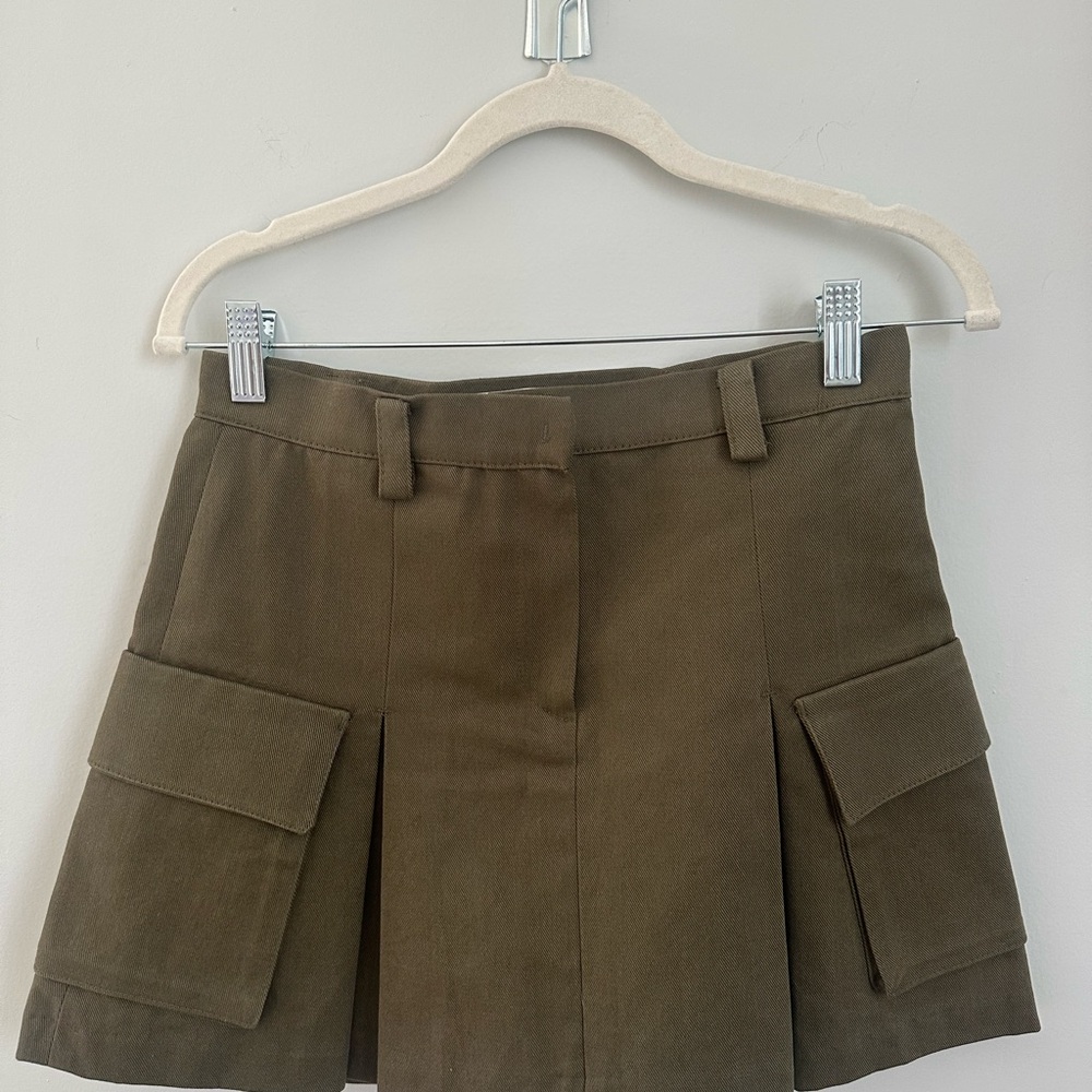 The Frankie Shop Khaki Mini Skirt